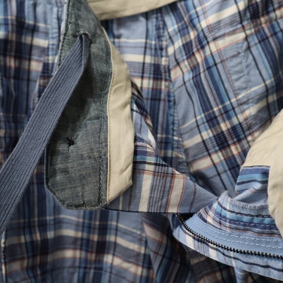 NWT Hugo Boss Orange Blue Plaids Men's Sweat Shorts Beach Athletic Size US 34R - Picture 4 of 13